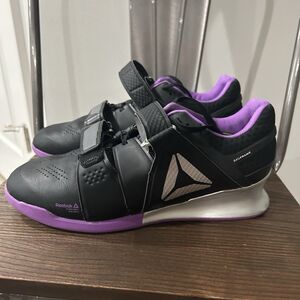 Reebok 7 Legacy Lifter CJ Cummings Weightlifting Shoes Black Purple Womens 10.5